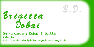 brigitta dobai business card